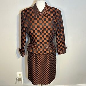 33. Vintage J.S Collections Dress and Jacket Set size 12